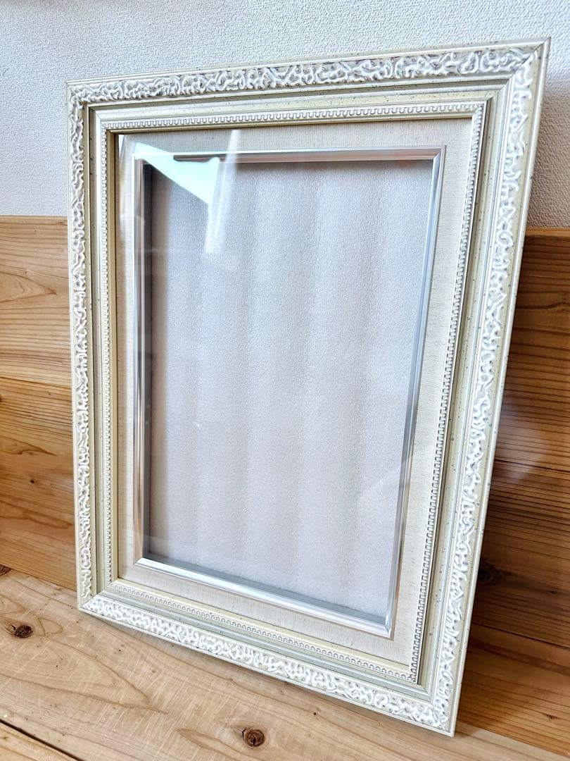 アイボリー P6キャンバス 装飾的な油彩額縁