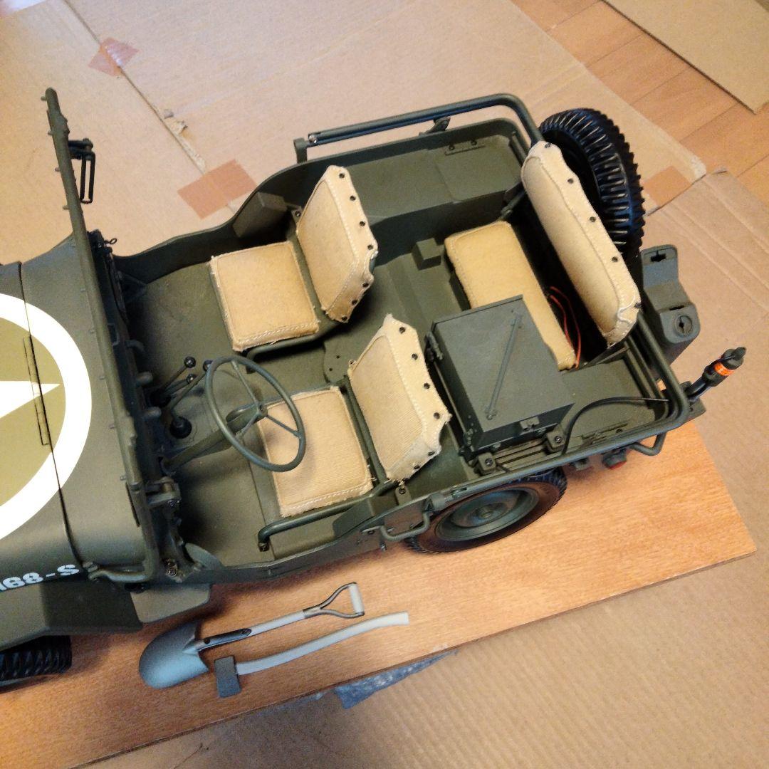 デアゴスティーニ・ウイリスジープ1／8 ・ジャンク品(部品の破損、欠品有りの為）