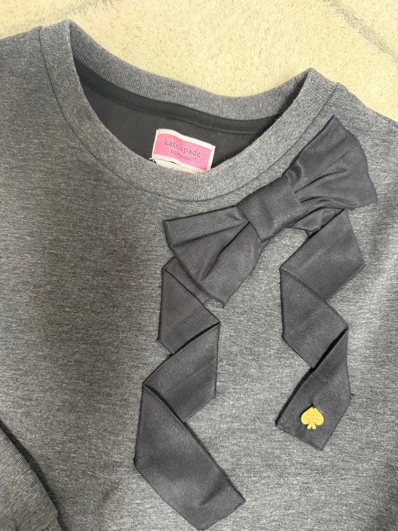 kate spade グレー リボン付きセットアップ　130 140