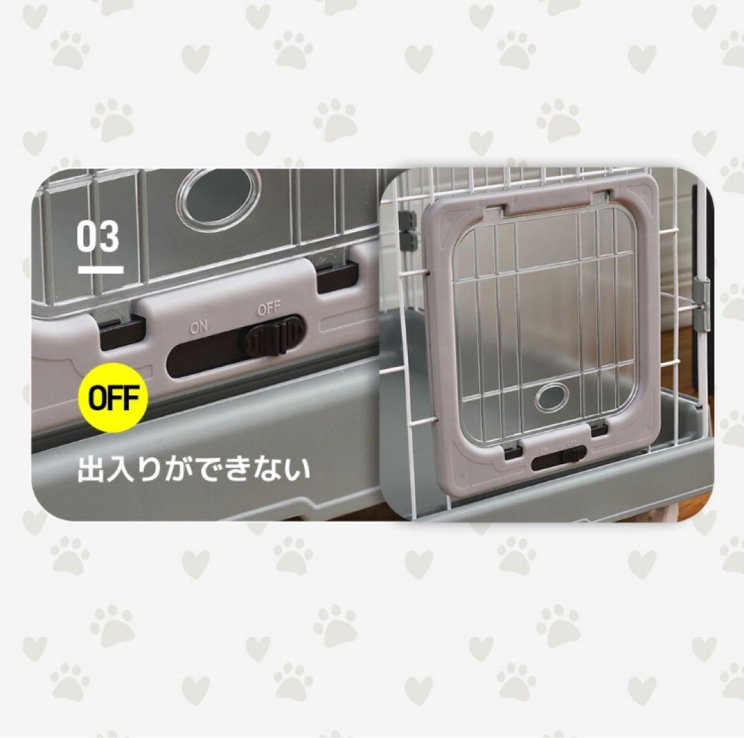 【猫専用ドア付き 】猫 ケージ キャットケージ 2段