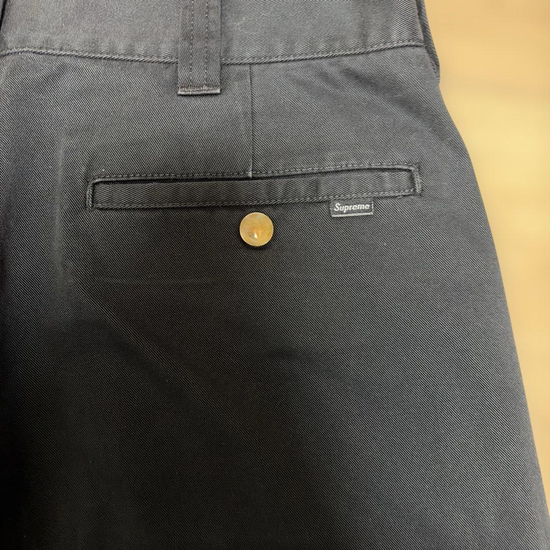 Supreme ブラック チノパン サイズ30