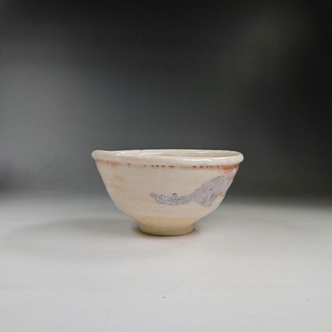 イ324 茶碗『阿部松山造』『志野茶碗　共箱』抹茶碗　茶道具