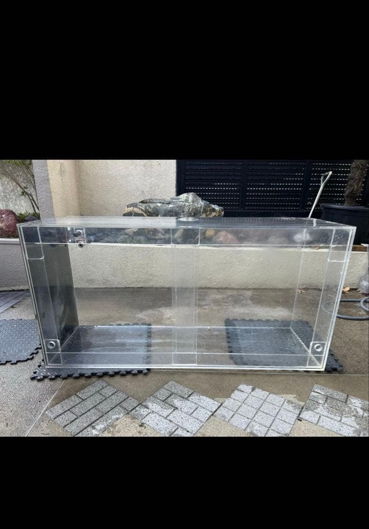 アクリル水槽 1500×750×500 厚み1センチ 引取り限定