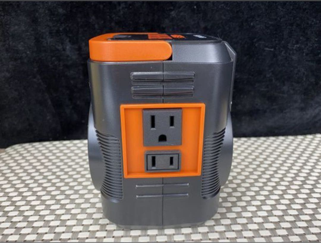 美品 簡単ポータブル電源ソーラーパネルセット EPB-120SS クマザキエイム