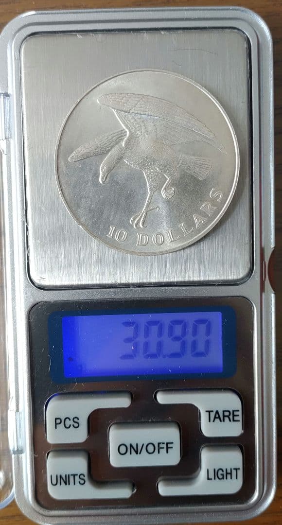 シンガポール 10ドル 銀貨 1972年