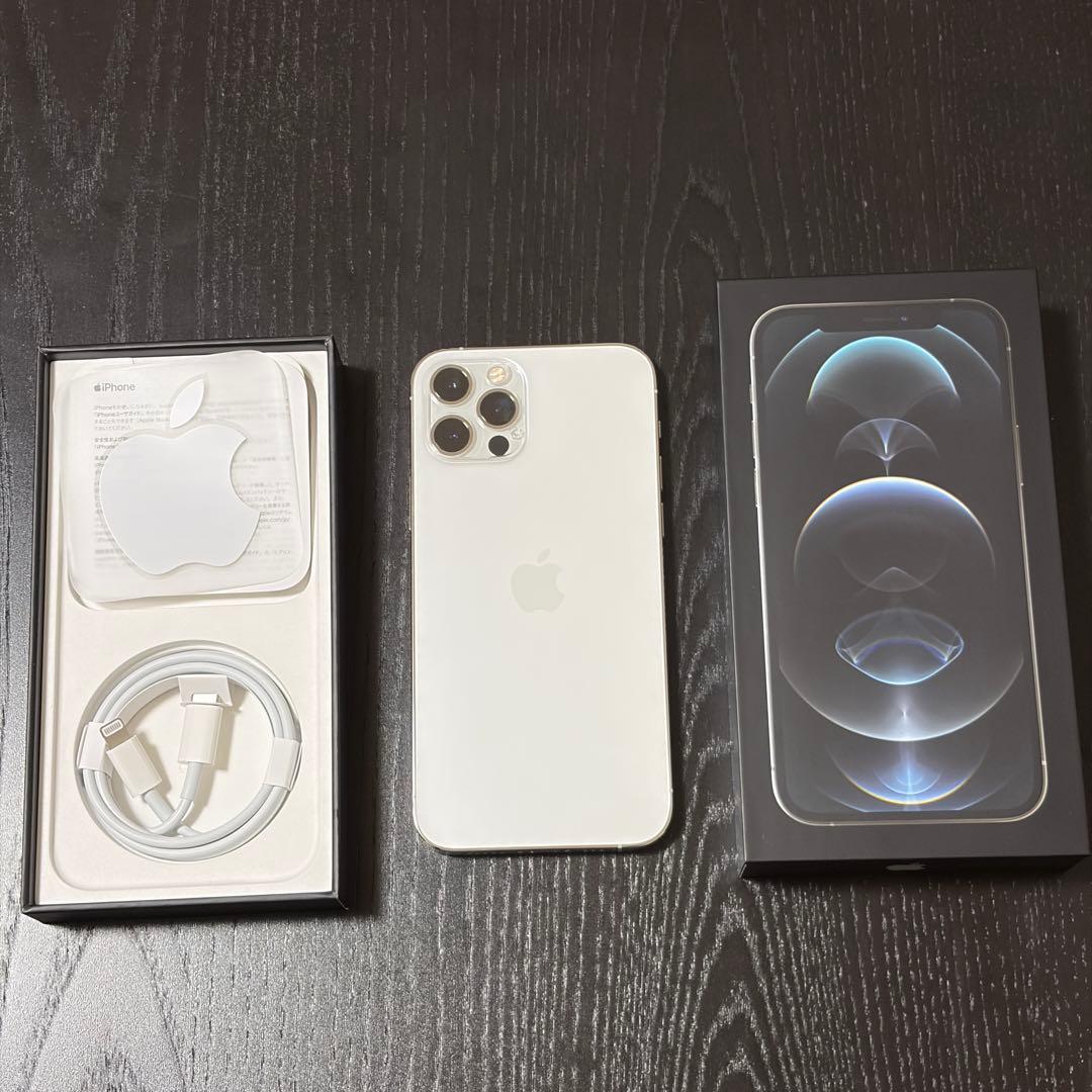 iPhone 12 Pro 256GB SIMフリー シルバー 箱 ケーブル付