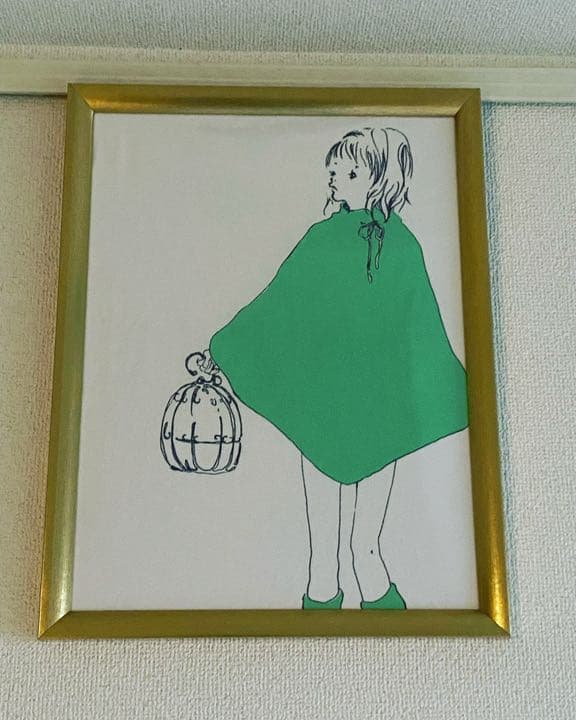 Tシャツ入りフレーム　meme ポンチョガール