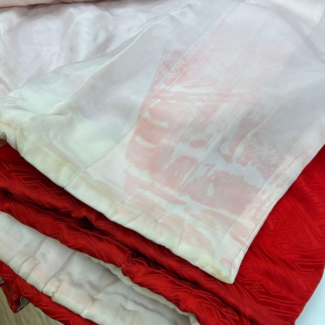 ◎mk-1448　引き振袖　お引きずり　婚礼衣装　金糸　銀糸　8-6