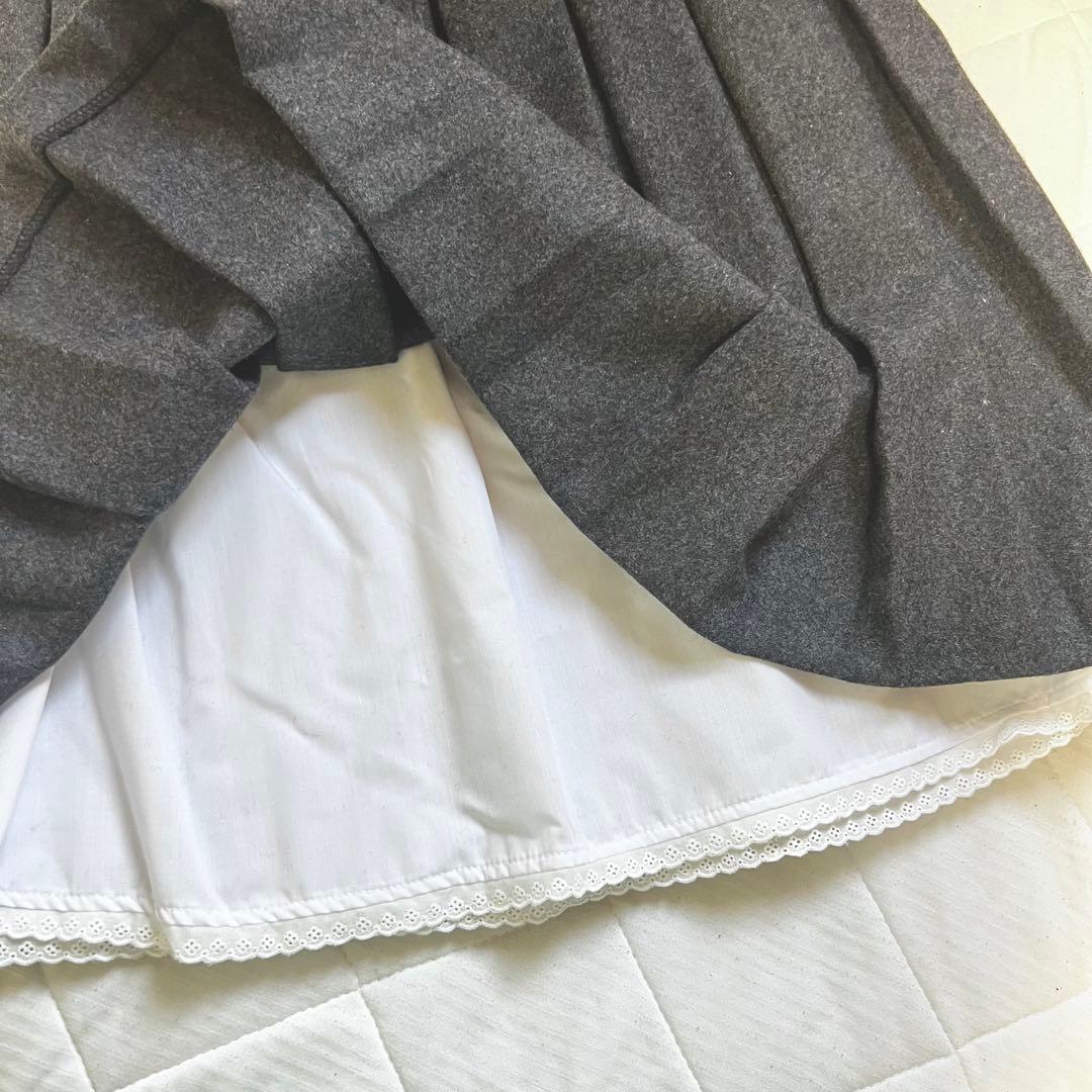 crank プリーツスカート musinsa ウール風生地 韓国ブランド