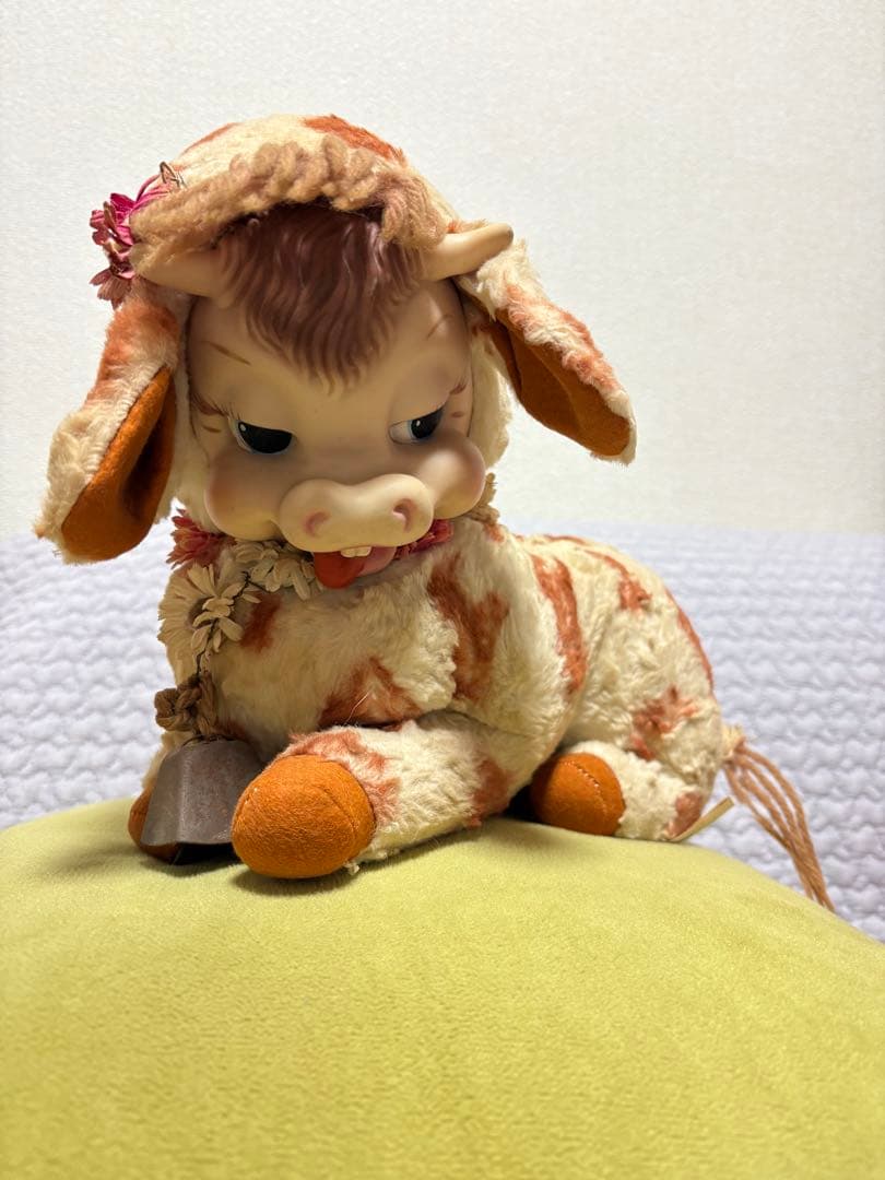 ラシュトン社ラバーフェイス牛のぬいぐるみ ヴィンテージ