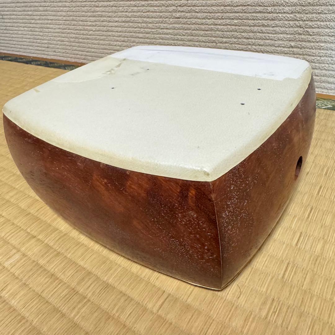 初心者オススメ　中棹　三味線　セット　撥　胴かけ　駒　ハードケース　花梨　丸打胴