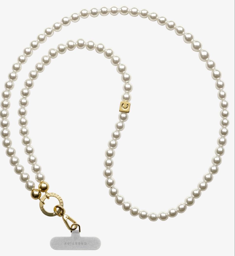 ケースティファイ　新品　パール　クロス　ボディ ストラップ