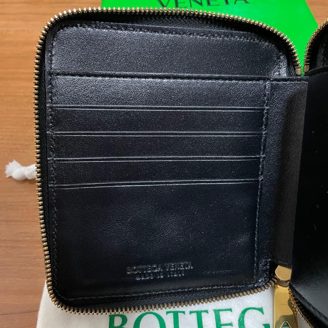 定価11万　新品　BOTTEGA VENETA ブラック ラウンドファスナー財布