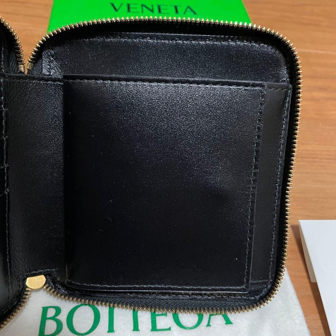 定価11万　新品　BOTTEGA VENETA ブラック ラウンドファスナー財布
