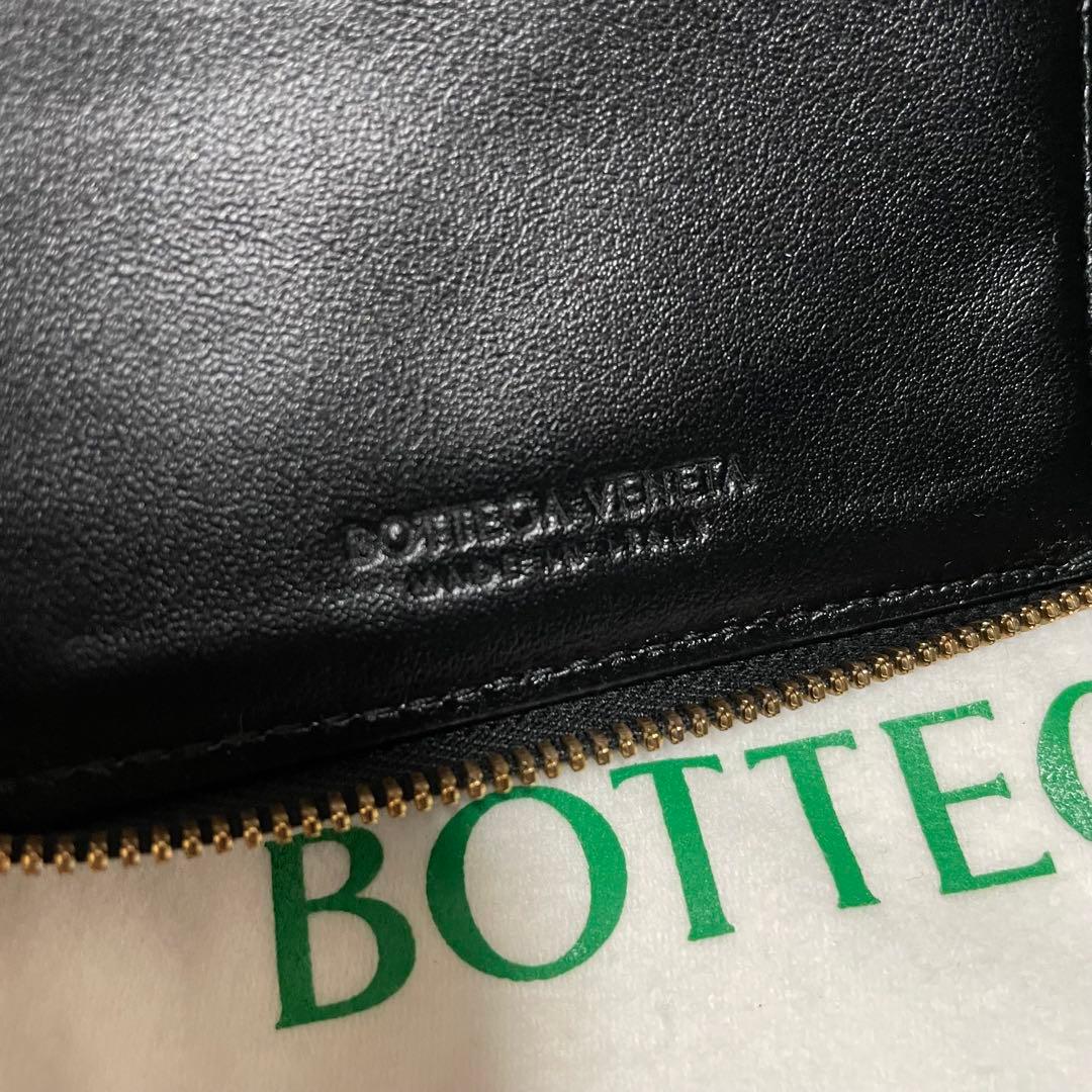 定価11万　新品　BOTTEGA VENETA ブラック ラウンドファスナー財布