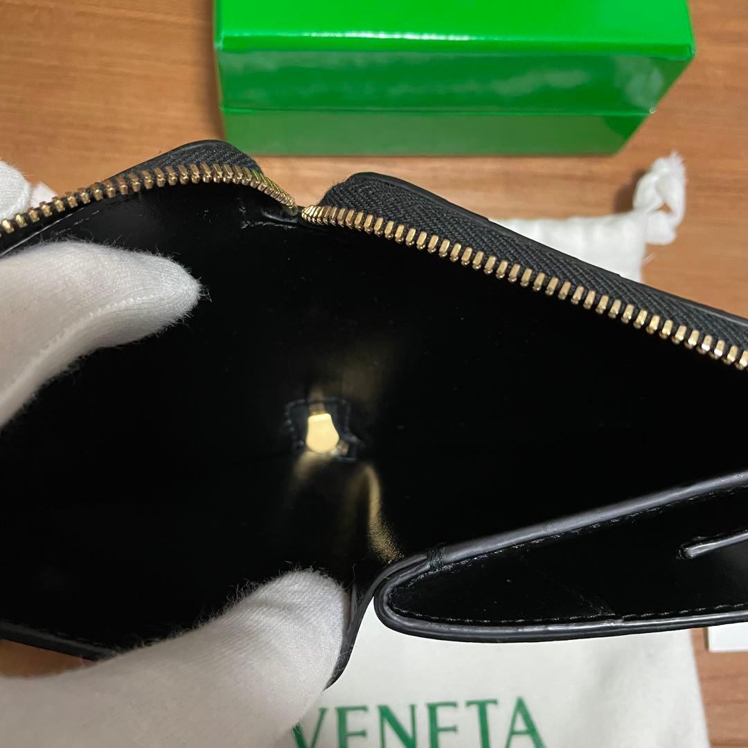 定価11万　新品　BOTTEGA VENETA ブラック ラウンドファスナー財布