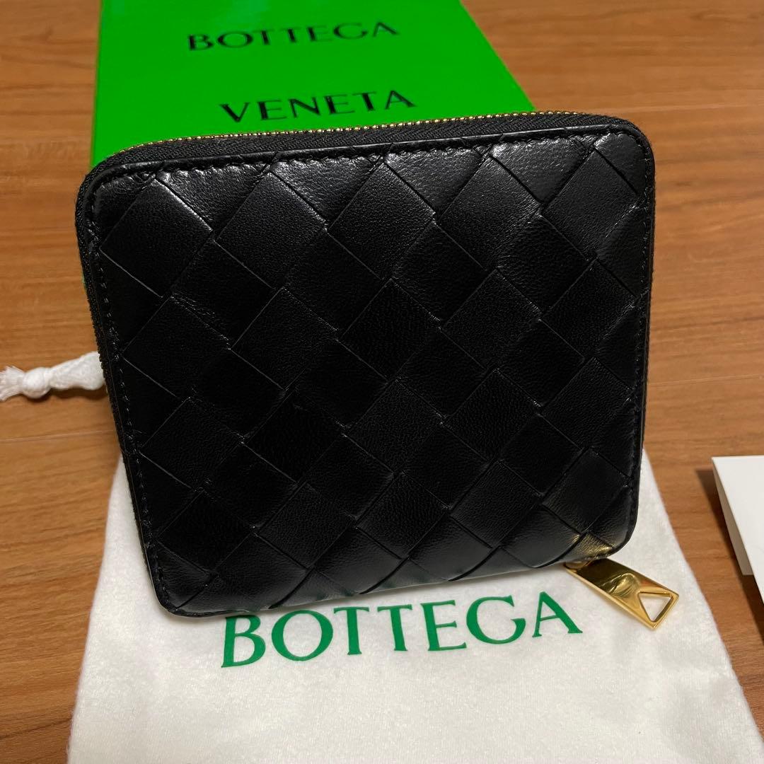 定価11万　新品　BOTTEGA VENETA ブラック ラウンドファスナー財布