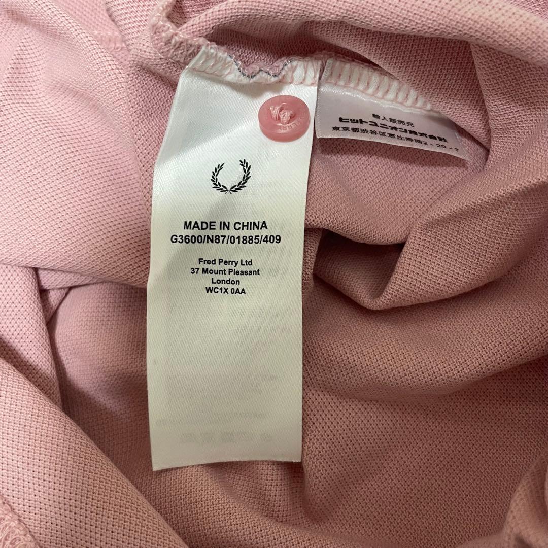 FRED PERRY レディース ポロシャツ ピンク