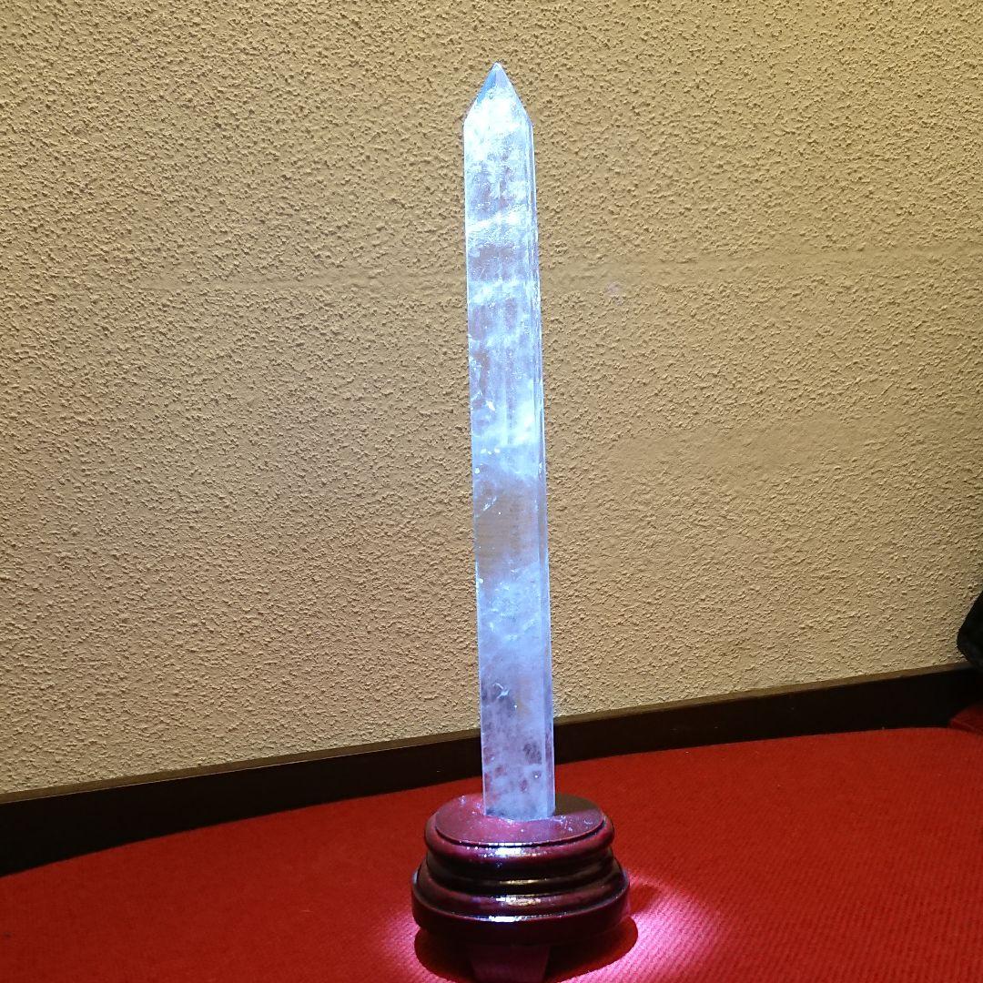 天然 水晶 六角柱 30センチ 大 運気 アップ 送料無料