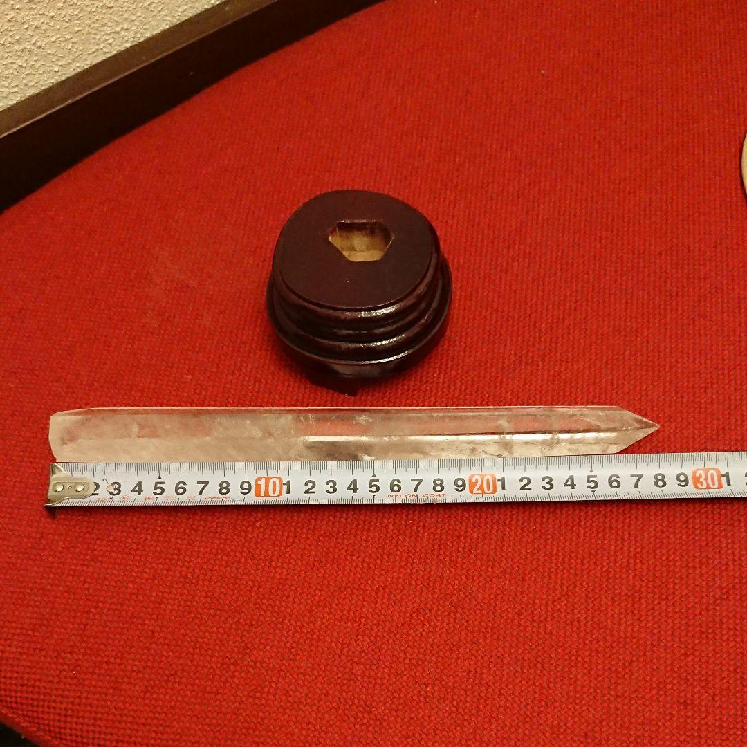 天然 水晶 六角柱 30センチ 大 運気 アップ 送料無料