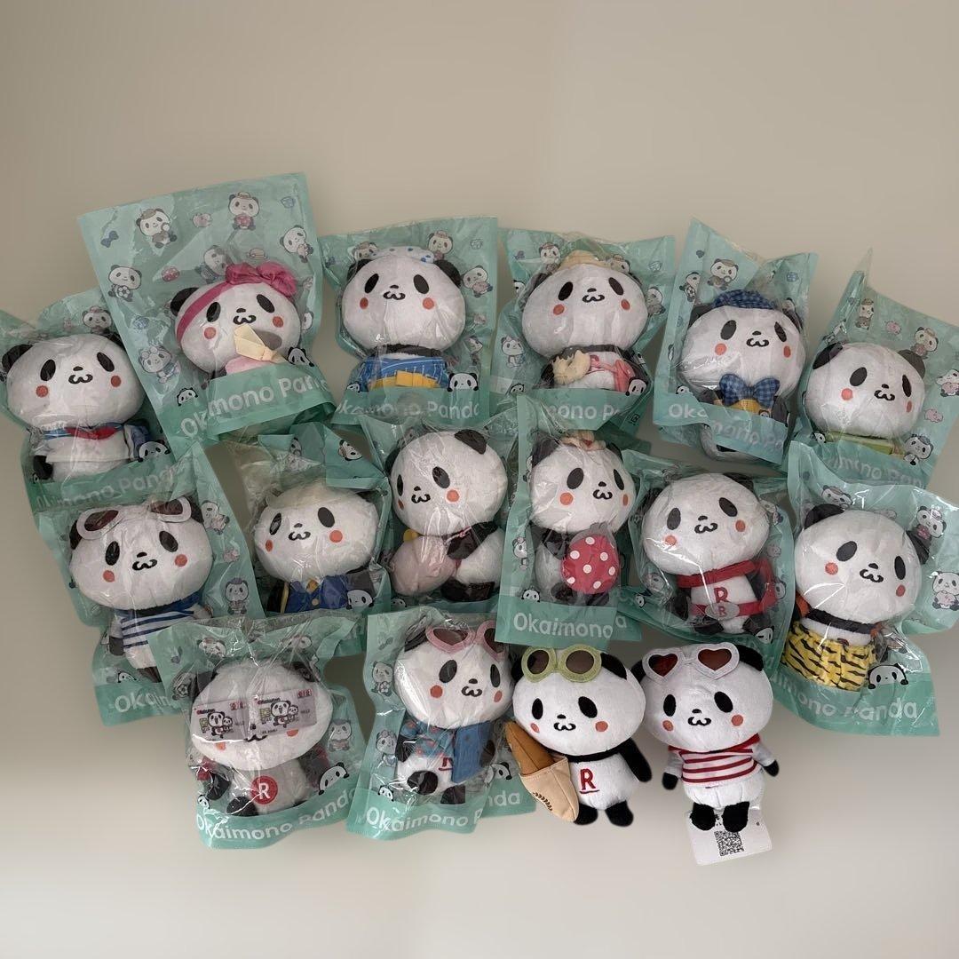 楽天パンダ　お買い物パンダ ぬいぐるみ 16体セット