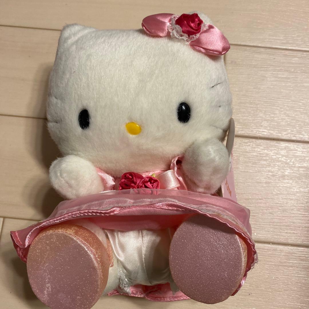 希少　1999年　ハローキティ ぬいぐるみ タグ付　KITTY ドレス