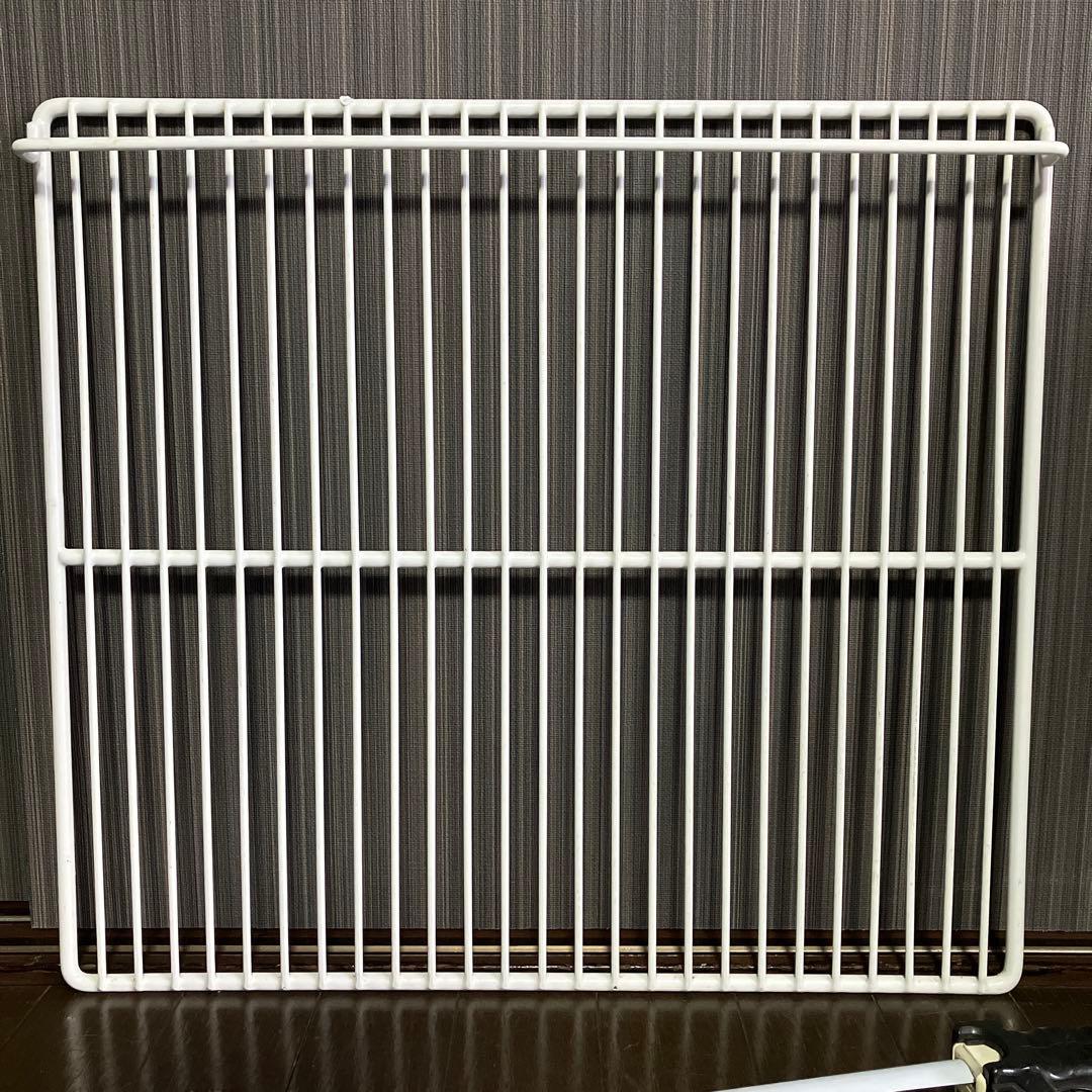 ホシザキ 冷蔵庫用ホワイト金属棚4枚金具付　中古