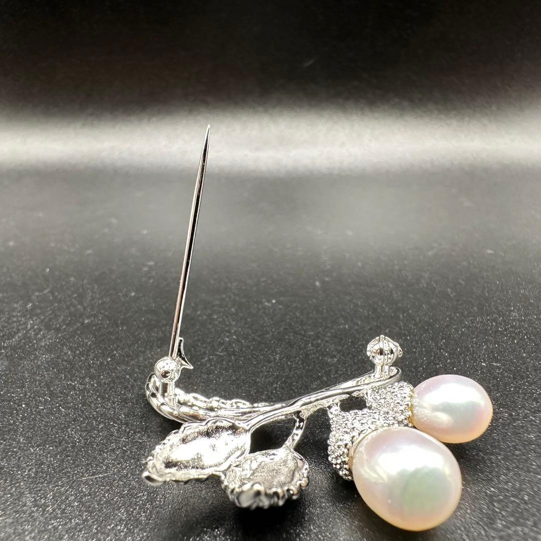 極美品✨　MIKIMOTO ミキモト　パール　ブローチ　どんぐり　希少　1352