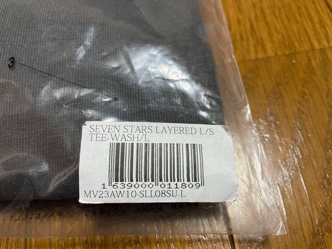 MLVINCE seven stars layered l/s tee Lサイズ