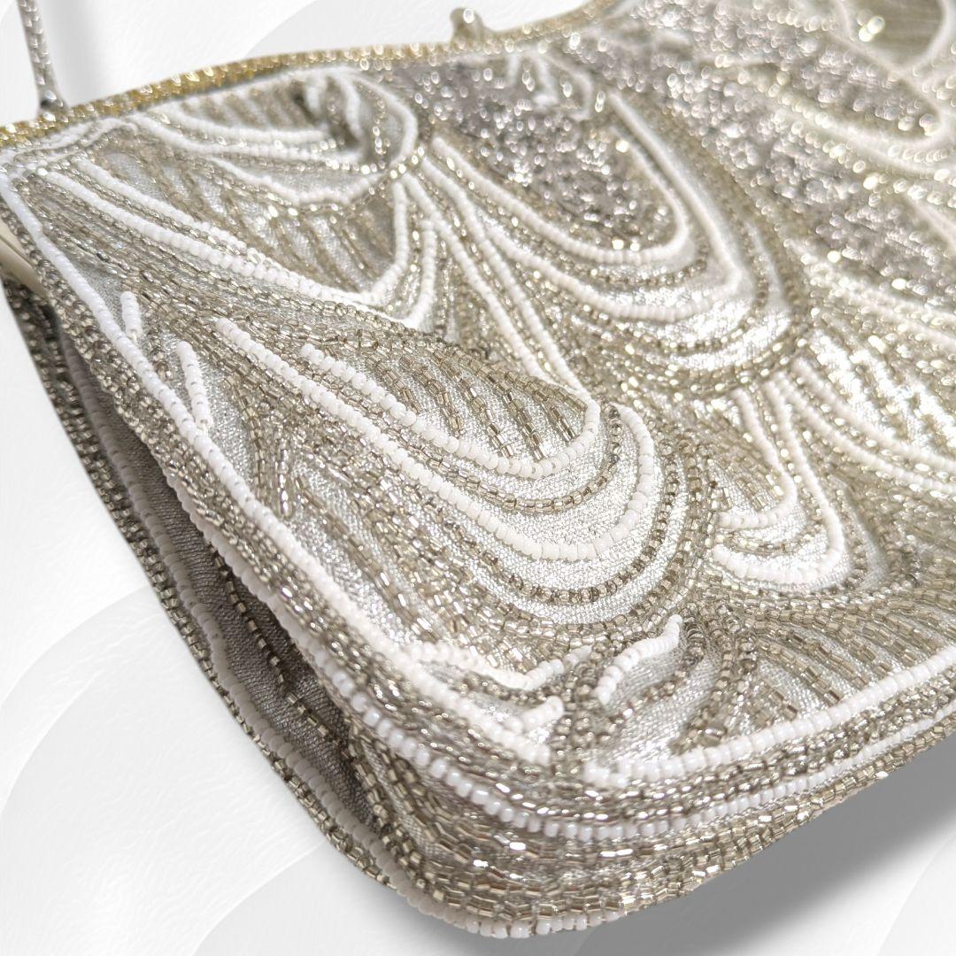 【美品】Lumy Hashimoto ルミー はしもと ビーズバッグハンドバッグ