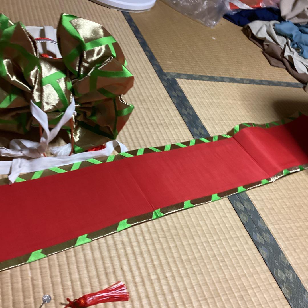 七五三七歳用フルセット帯幅18センチ　長さ127 センチ草履20センチ