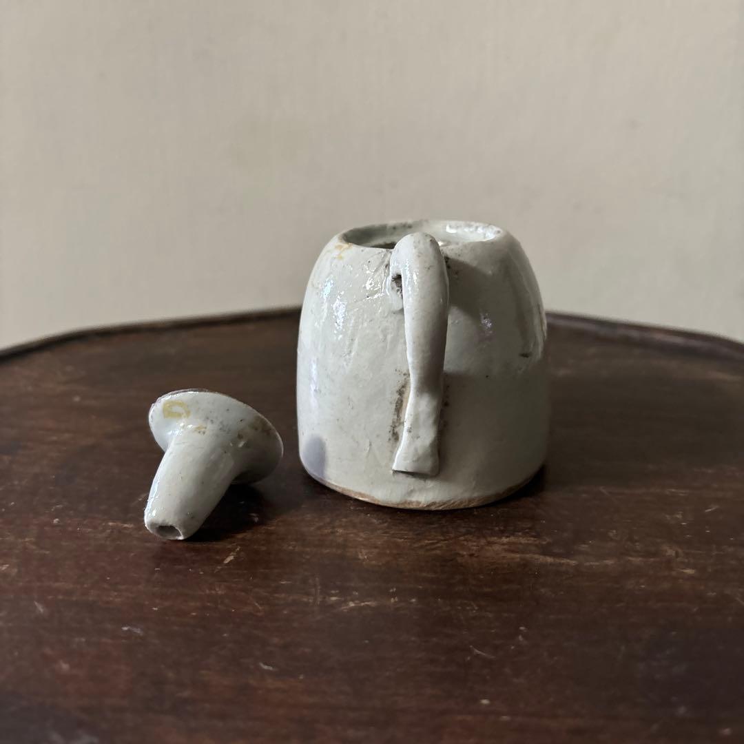 李朝灯火器　油壺　韓国アンティーク　朝鮮古美術　古民芸　骨董　古道具　スッカラ