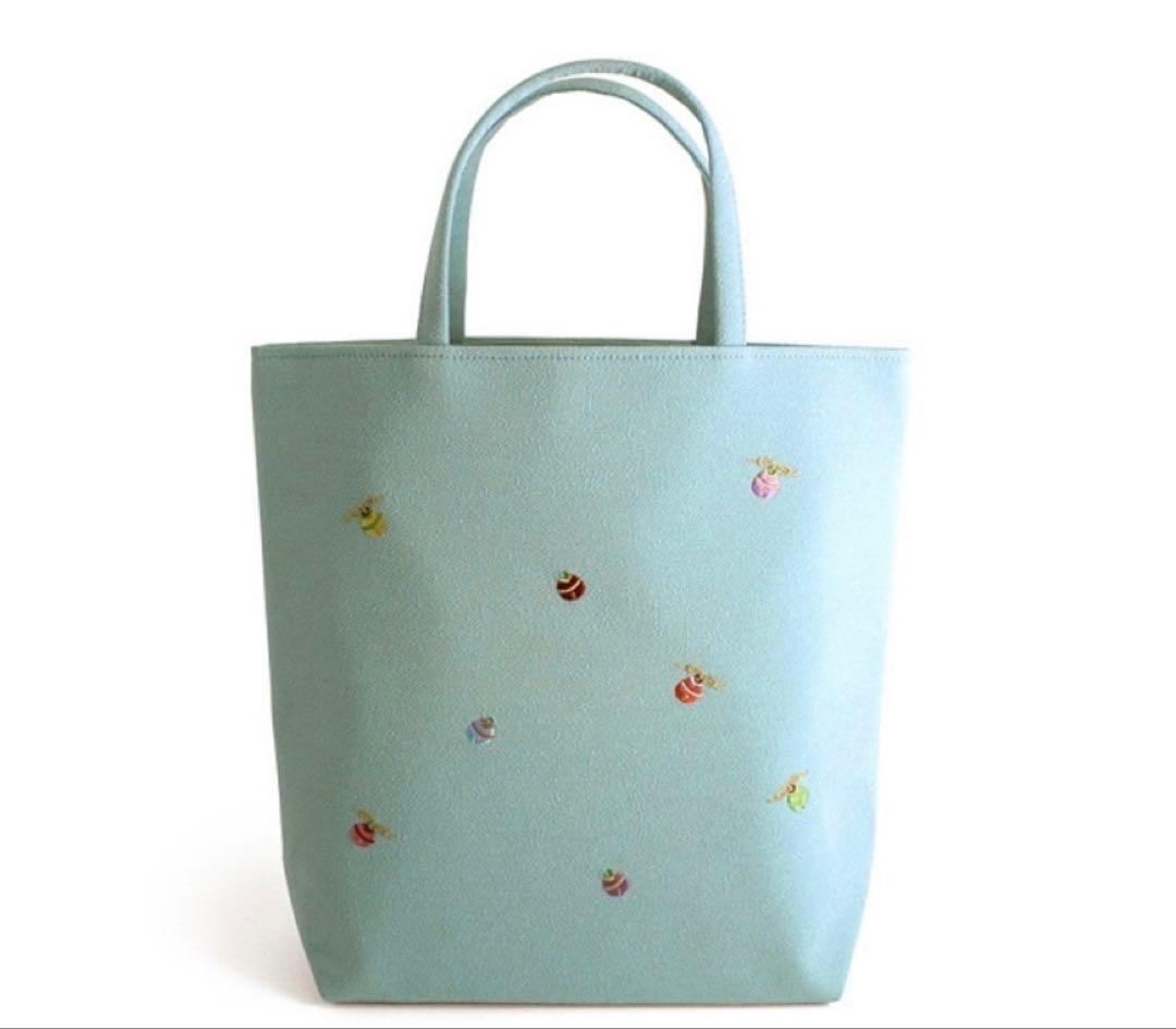 【新品未使用】道中バッグ「小鈴」水色　井澤屋