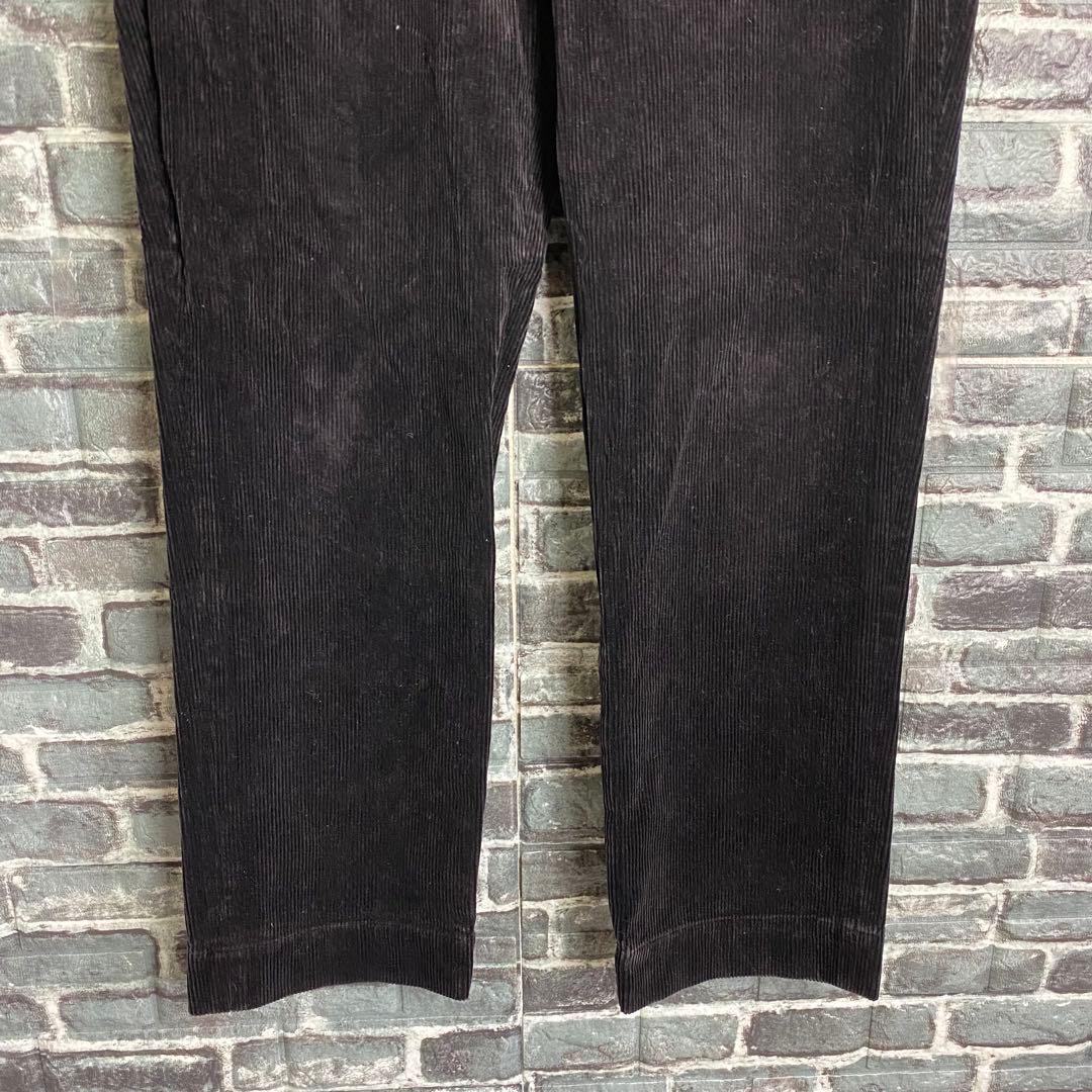 ラルフローレンラグビー 太畝コーデュロイパンツ ブラック 黒 36×32 hr9