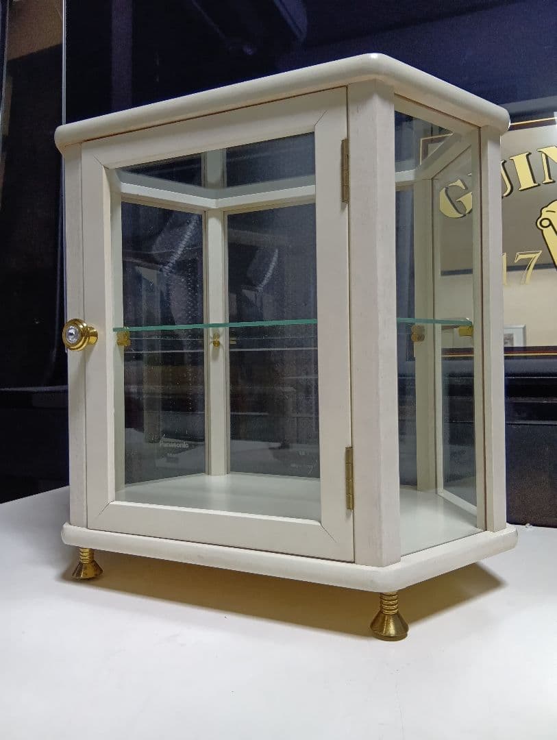 1980's　フランス　真鍮　金具　キュリオケース　テーブル　ディスプレイケース