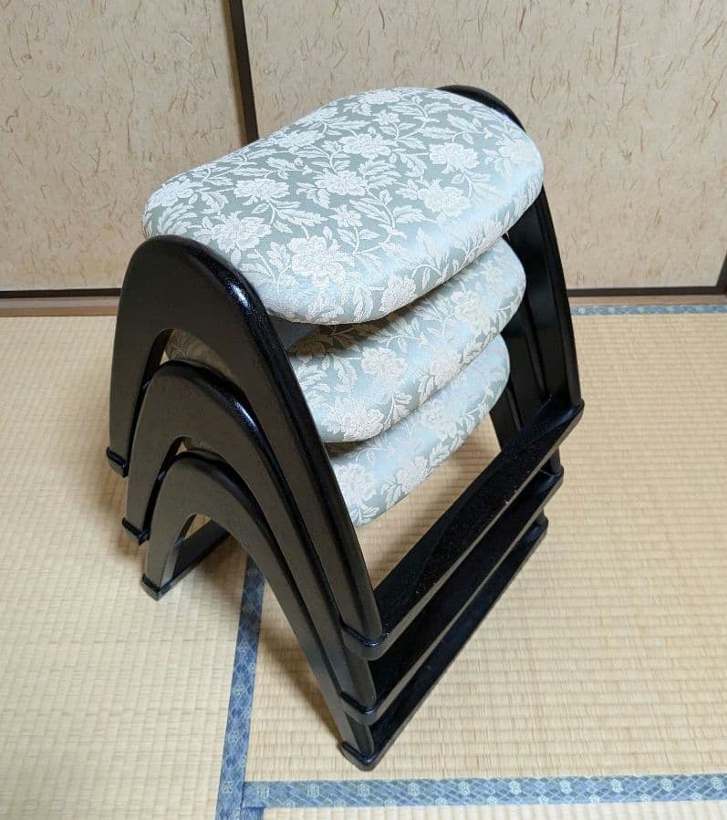 【美品】 貞苅椅子製作所・法事椅子３脚