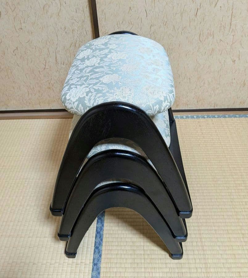 【美品】 貞苅椅子製作所・法事椅子３脚