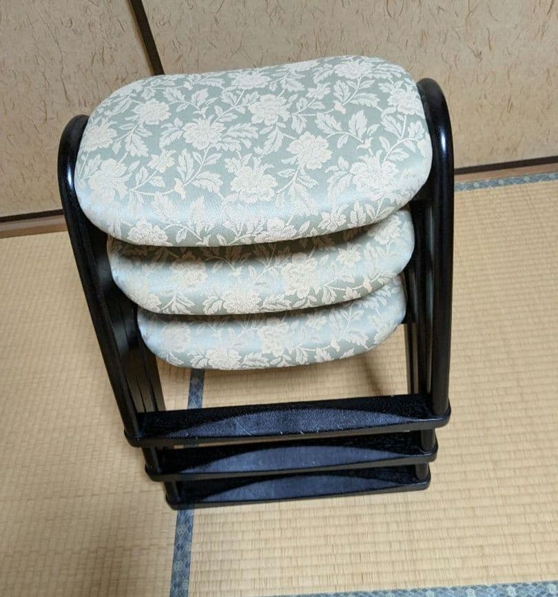 【美品】 貞苅椅子製作所・法事椅子３脚