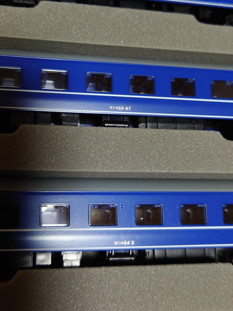 トミックス92814よりオハネフ24が2両とオハネ24が3両　扉帯無し
