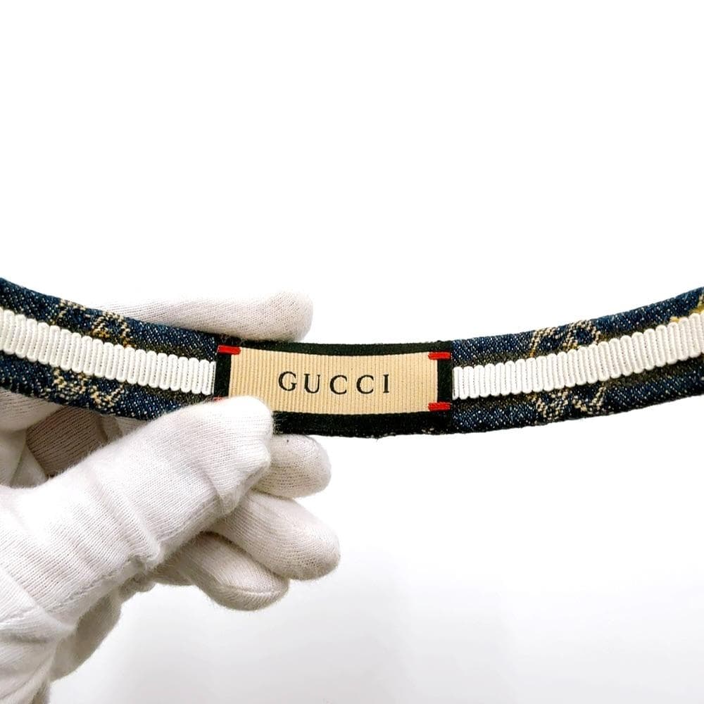 ◇グッチ◇652835/3HAAH/デニム/エコ/ウォッシュド/カチューシャ