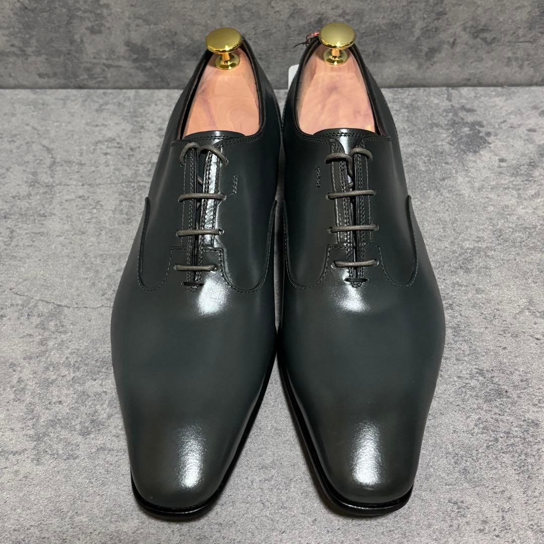 新品未使用　ランバンコレクション　ドレスシューズ　ダークグレー　本革　2231