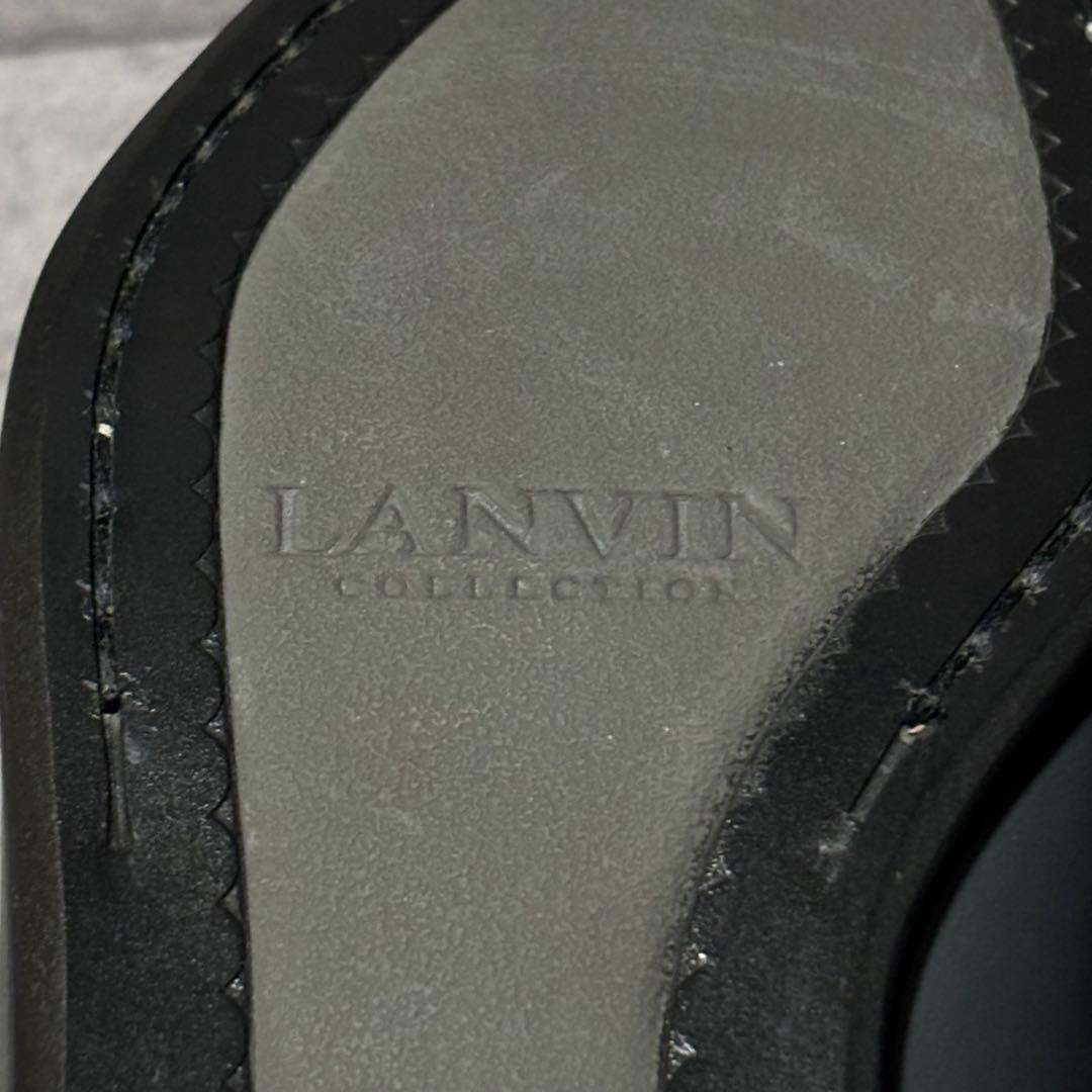 新品未使用　ランバンコレクション　ドレスシューズ　ダークグレー　本革　2231