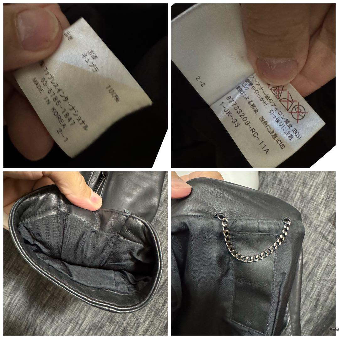 定価104500円　GalaabenD オイルドラムレザー　ライダース　M 黒