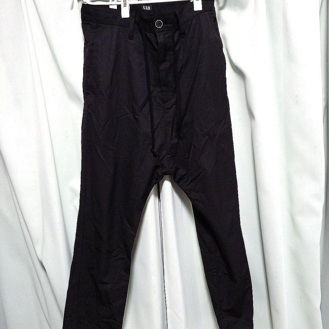 L.G.B サルエルパンツ　30inch ブラック ルグランブルー