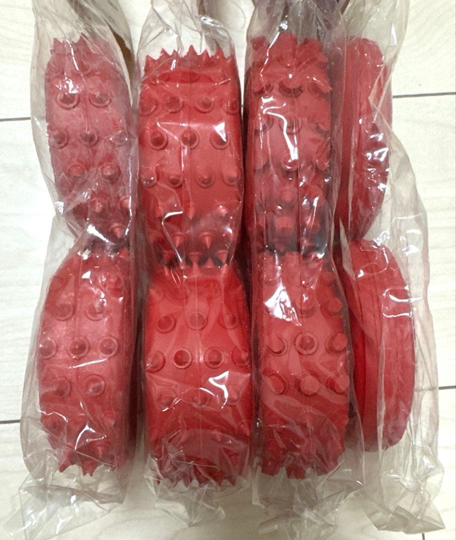 タミヤ　おまけ付き　希少　RC 当時物タイヤセット　レッド　小鹿　ホットショット