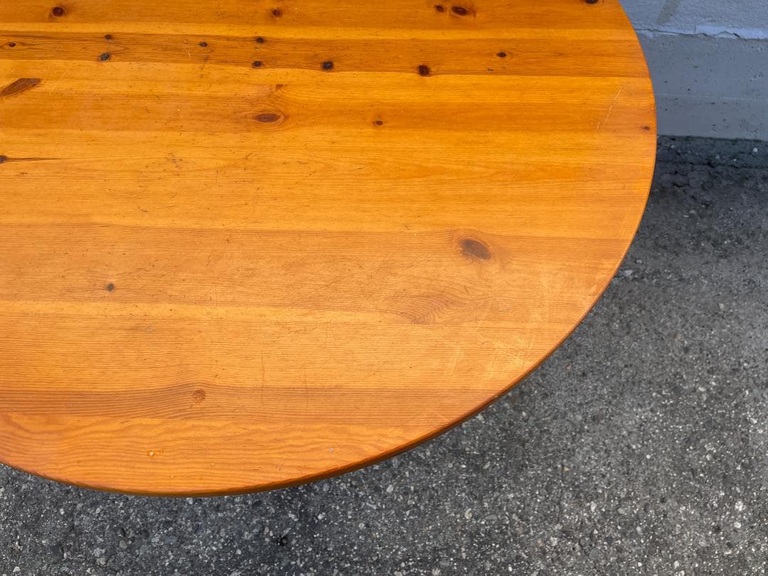 ★状態〇★ 円卓 ダイニングテーブル 直径約92x高さ約73cm テーブル