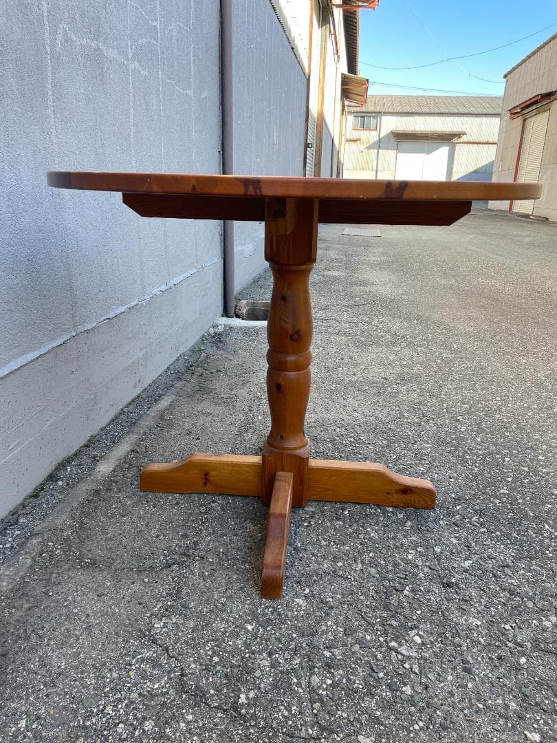 ★状態〇★ 円卓 ダイニングテーブル 直径約92x高さ約73cm テーブル