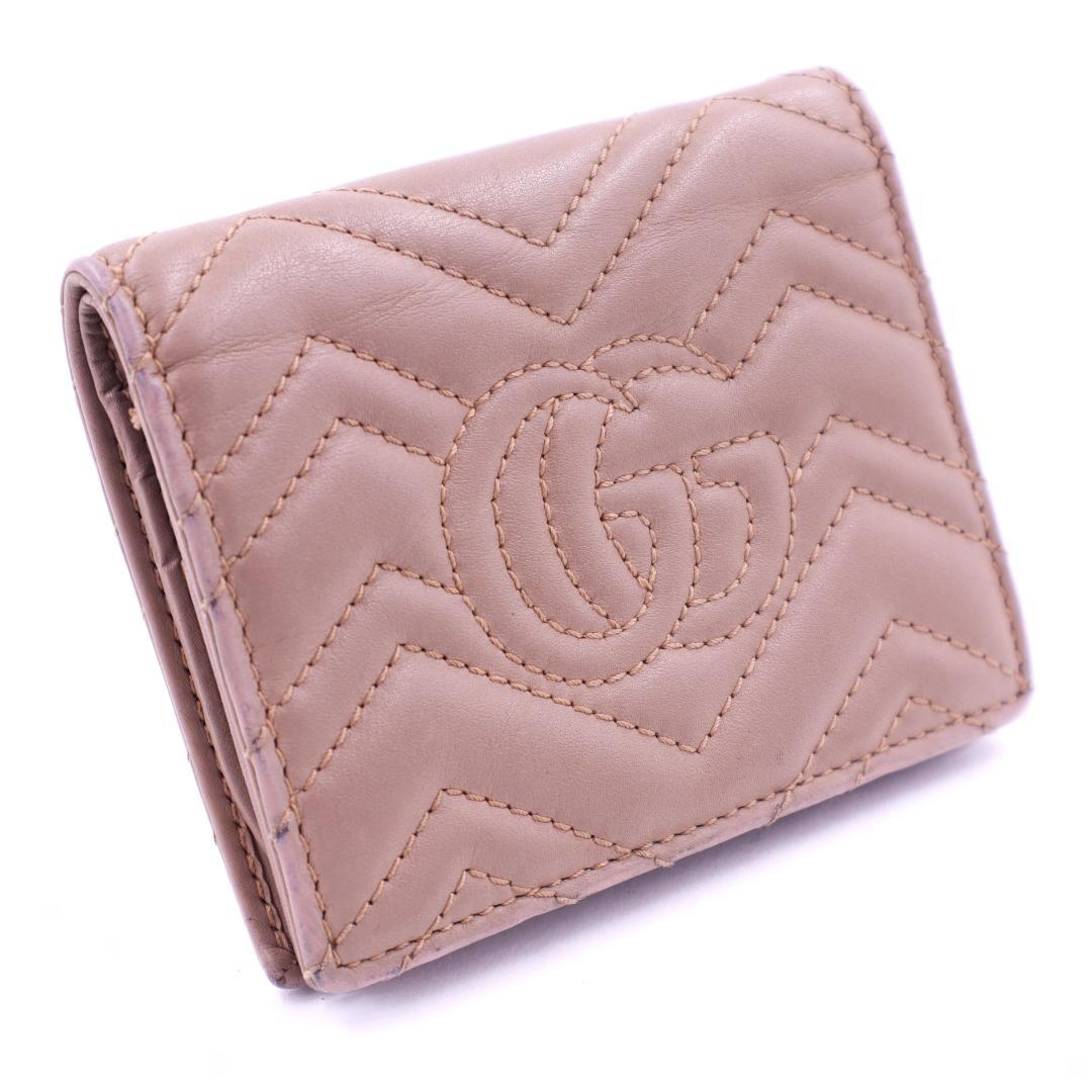 新春セール中★GUCCI GGマーモント二つ折り財布 キルティング グッチ