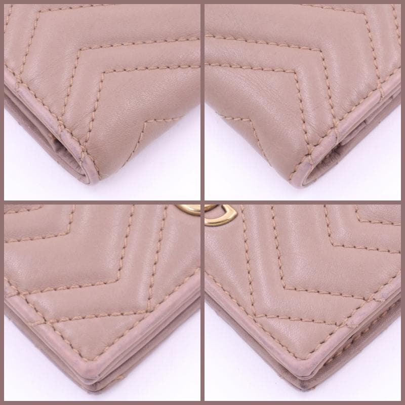 新春セール中★GUCCI GGマーモント二つ折り財布 キルティング グッチ