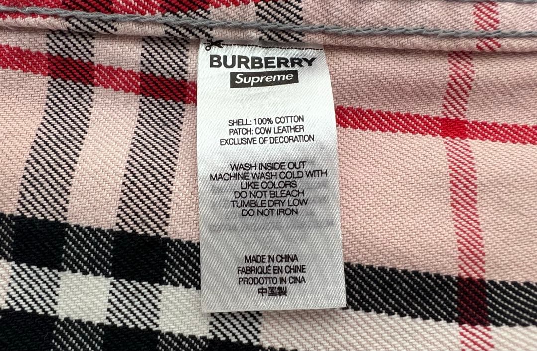 Supreme×BURBERRY LONDONENGLANDトラッカージャケット